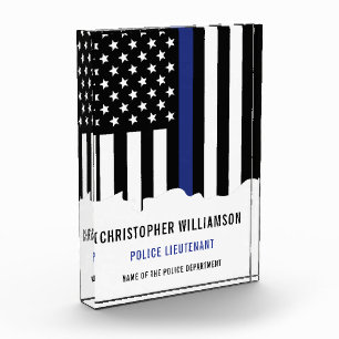 Bloque Para Fotos Oficial de policía personalizado policía de la Lín