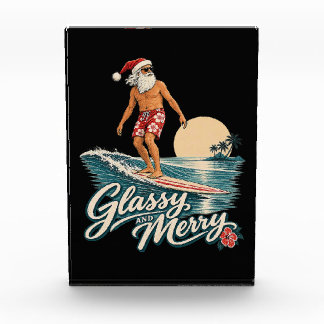 Bloque Para Fotos Olas Glasiosas y Alegres Santa Navidad