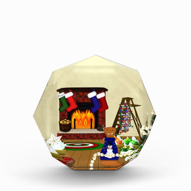 Bloque Para Fotos Oliver Decorates para Navidades (Anverso)