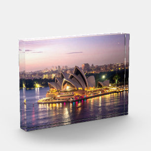 Bloque Para Fotos Ópera de Sidney por la noche
