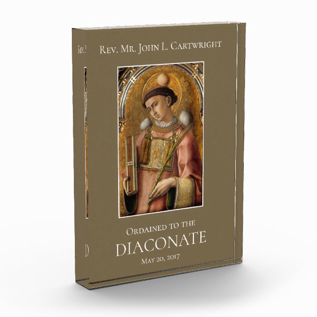 BLOQUE PARA FOTOS ORDINACIÓN DIACONATE DEACON ST. STEPHEN (Izquierda)