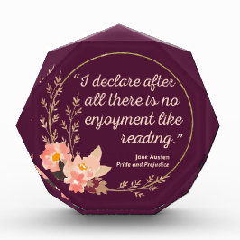 Bloque Para Fotos Orgullo y Prejuicio Cita III - Estilo Bonito