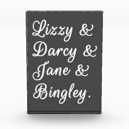 Bloque Para Fotos Orgullo y prejuicio parejas II