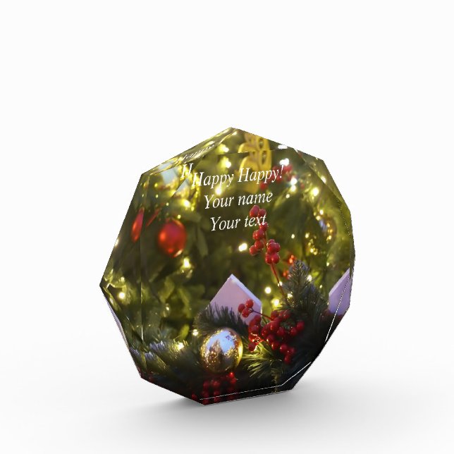 Bloque Para Fotos Ornamentos de árboles de Navidad (Izquierda)