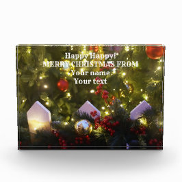 Bloque Para Fotos Ornamentos de árboles de Navidad