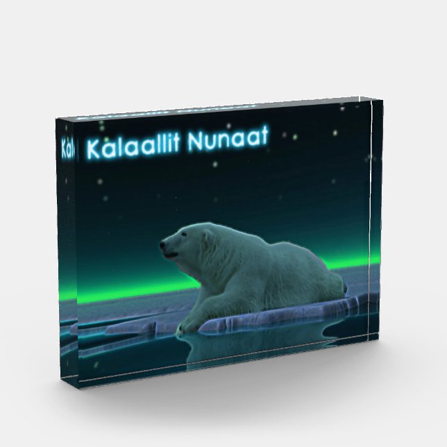 Bloque Para Fotos Oso polar del borde del hielo - Groenlandia (Izquierda)