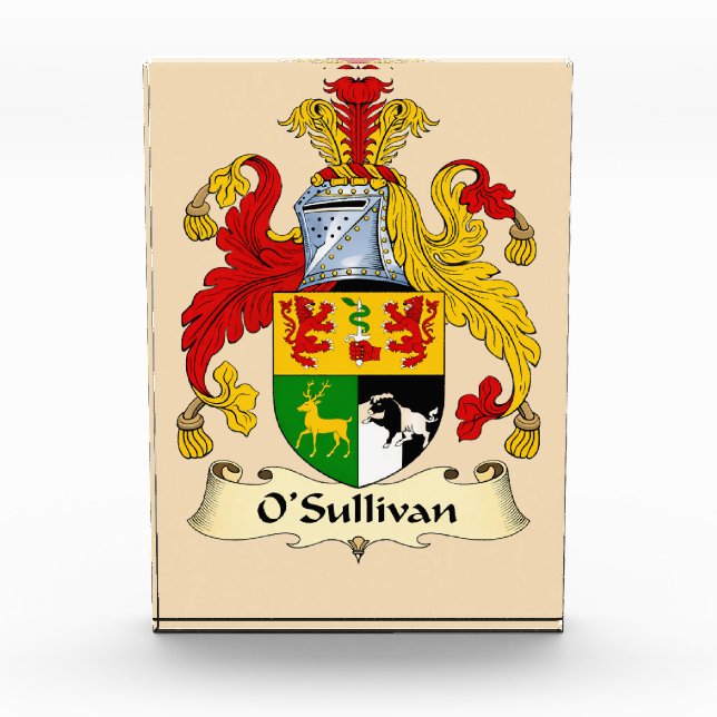 Bloque Para Fotos O'Sullivan Family Coat of Arms Photo Block (Anverso)
