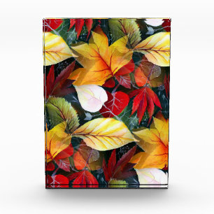 Bloque Para Fotos Otoño deja la acuarela - Audaz Caída del arte