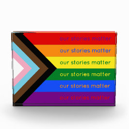 Bloque Para Fotos Our Stories Matter Gay Pride Intersection Rainbow