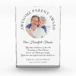 Bloque Para Fotos Padres Increíbles Gracias de los recién casados Bo