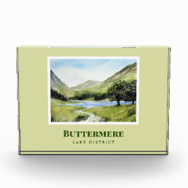 Bloque Para Fotos Paintaje paisajístico acuarela de la Buttermere de