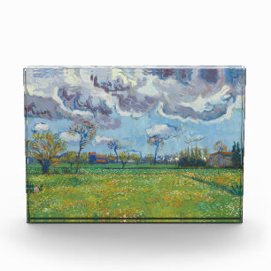 Bloque Para Fotos Paisaje bajo la tormenta Sky Vincent Gogh