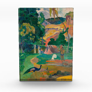 Bloque Para Fotos Paisaje de Paul Gauguin Matamoe con pavos reales