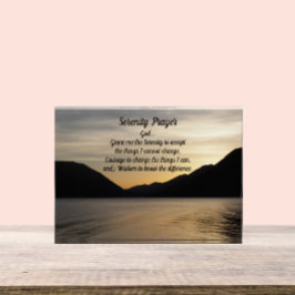 Bloque Para Fotos Paisaje de Serenity Prayer Lake Sunset