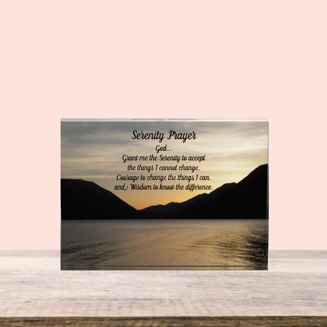 Bloque Para Fotos Paisaje de Serenity Prayer Lake Sunset (In Situ)