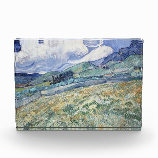 Bloque Para Fotos Paisaje detrás de Saint-Paul Vincent van Gogh (Anverso)