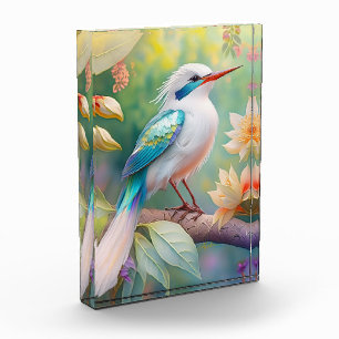 Bloque Para Fotos Pájaro de fantasía del ala Verde azulada irlandesa