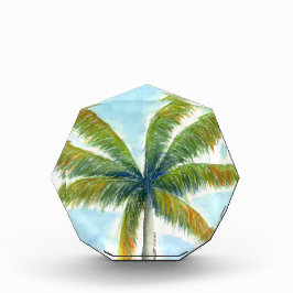 Bloque Para Fotos palmera tropical Beach en un día soleado