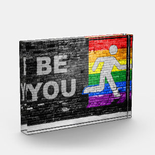 Bloque Para Fotos Panel de colores del orgullo arcoíris urbano de Sl