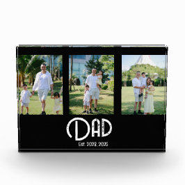 Bloque Para Fotos Papá Estableció Texto Grunge 3