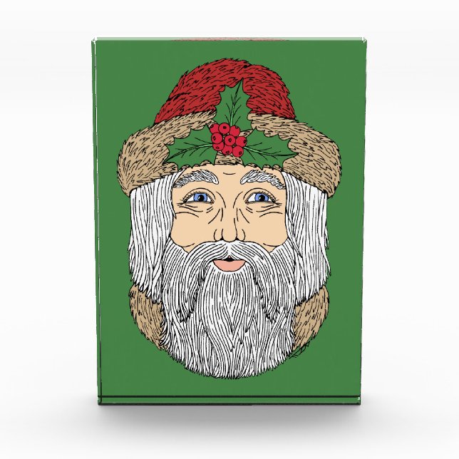 Bloque Para Fotos Papá Noel Navidad (Anverso)