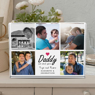 Bloque Para Fotos Papa te amamos Script Padre 5 Collage Personalizad