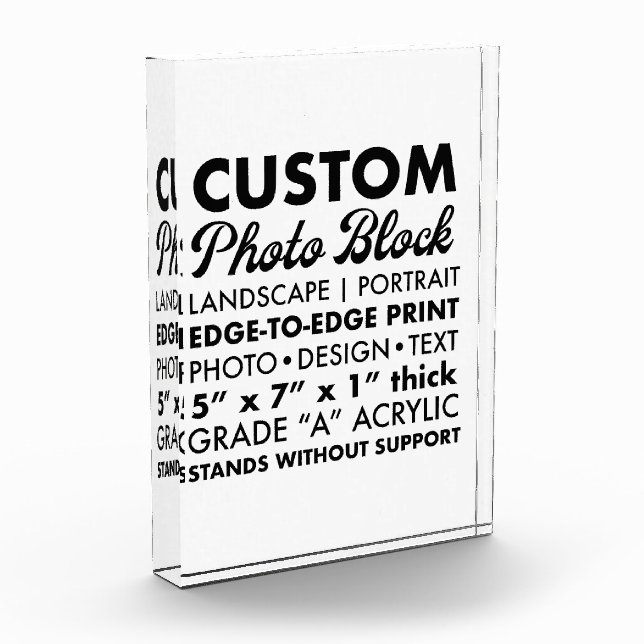 Bloque Para Fotos Papel fotográfico de retrato personalizado de pers (Izquierda)