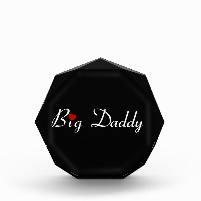 Bloque Para Fotos Papi grande con corazón rojo (Anverso)