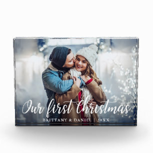 Bloque Para Fotos Par nuestra primera Navidad