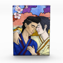 Bloque Para Fotos Pareja gay al estilo del arte japonés Ukiyo-e