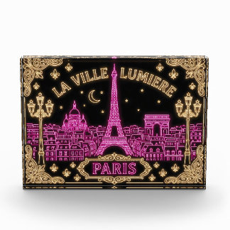 Bloque Para Fotos Paris Neon Design Photo Block