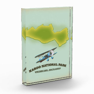 Bloque Para Fotos Parque Nacional Karoo Western Cape Sudáfrica mapa