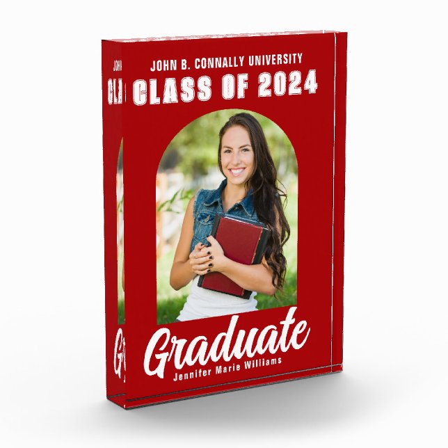 Bloque Para Fotos Partido de Graduación de Arco Moderno de Graduado  (Izquierda)