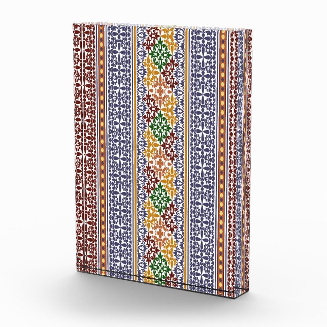 Bloque Para Fotos patrón étnico elegante (Derecha)
