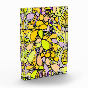 Bloque Para Fotos Patrón Pintado A Mano Y Digitalmente Art. 13