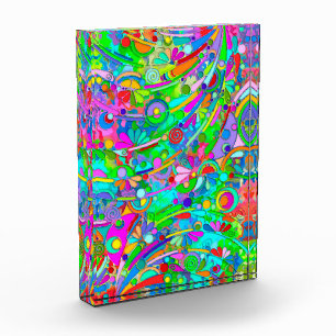 Bloque Para Fotos Patrón Pintado A Mano Y Digitalmente Artículo 18