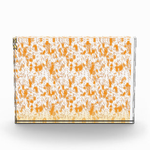 Bloque Para Fotos Patrón textil con un vibrante naranja y gol