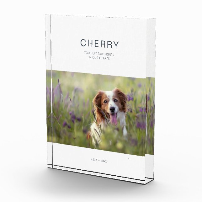 Bloque Para Fotos Pérdida de Mascota en memoria de perros (Derecha)