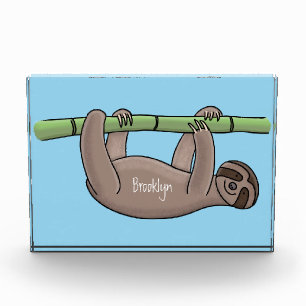 Bloque Para Fotos Pereza sonriente suave en el ilustracion personali