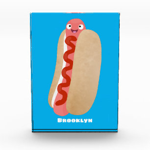 Bloque Para Fotos Perro caliente divertido lindo personalizado Weine