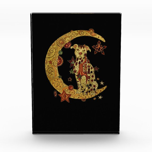 Bloque Para Fotos Perro Pitbull (Anverso)