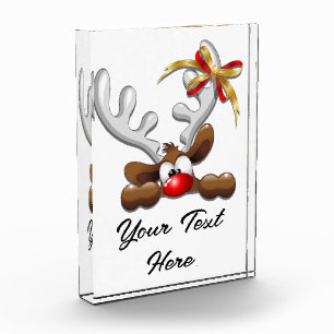 Bloque Para Fotos Personaje de Navidades divertidos y desconcertados