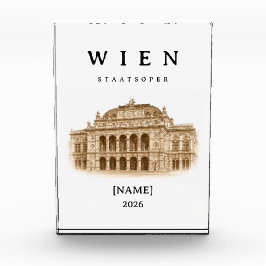 Bloque Para Fotos Personalisierte Wien Staatsoper | Name & Jahr
