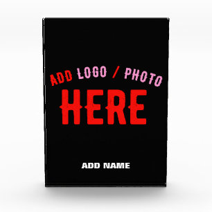 BLOQUE PARA FOTOS PERSONALIZABLE MODERNO ESTILO NEGRO VERIFICADO MAR