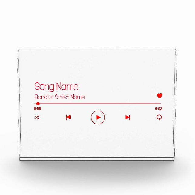 Bloque Para Fotos Personalizable tu música favorita (Anverso)