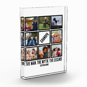 Bloque Para Fotos Personalizado Abuelo la leyenda del mito del hombr