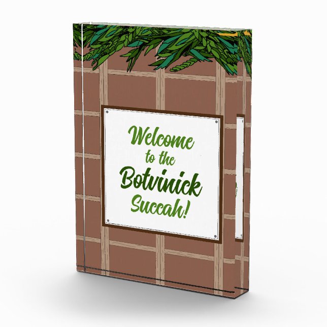 Bloque Para Fotos Personalizado - Bienvenido a Succah (Derecha)