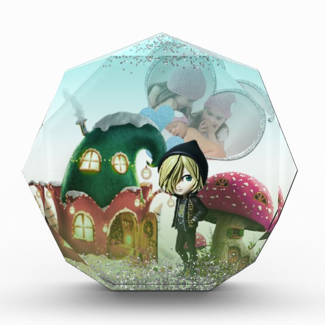 Bloque para fotos personalizado con corazón (Anverso)