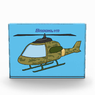 Bloque Para Fotos Personalizado de helicópteros de camoflage del ejé