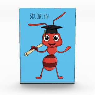 Bloque Para Fotos Personalizado de hormiga roja feliz